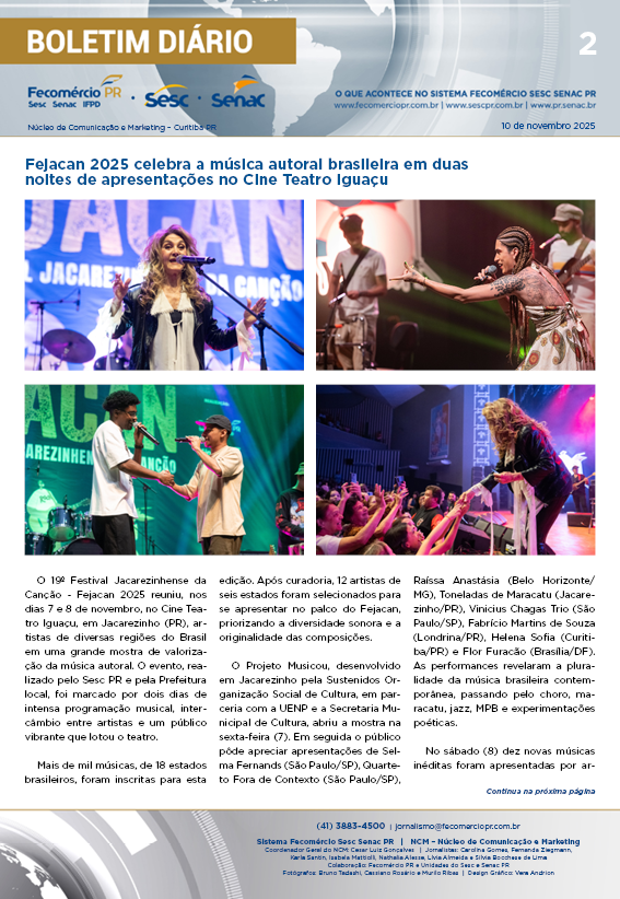 Boletim Diário | Fecomércio