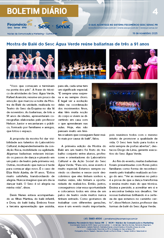 Boletim Diário | Fecomércio