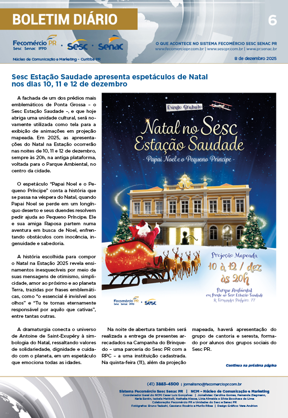 Boletim Diário | Fecomércio