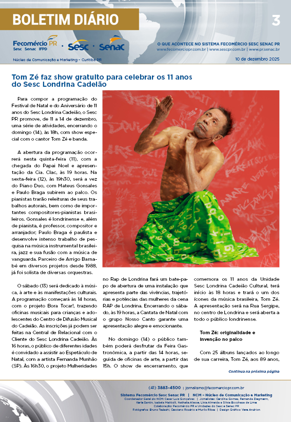 Boletim Diário | Fecomércio