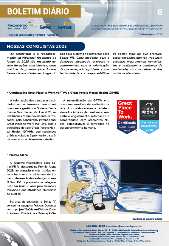 Boletim Diário | Fecomércio