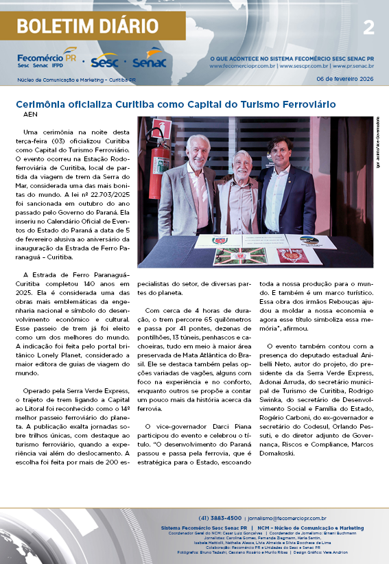 Boletim Diário | Fecomércio