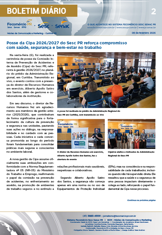 Boletim Diário | Fecomércio