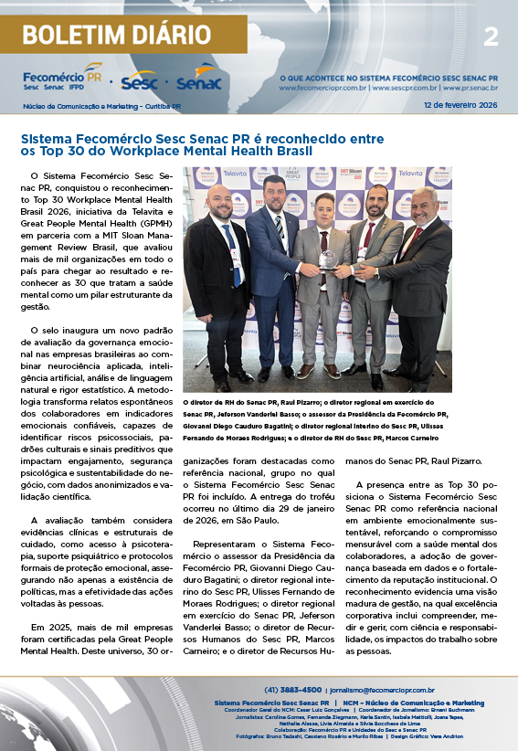 Boletim Diário | Fecomércio