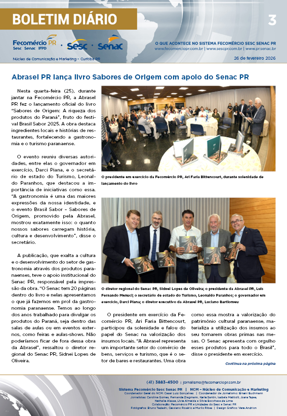 Boletim Diário | Fecomércio