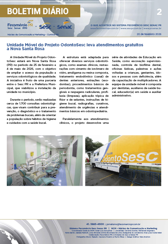 Boletim Diário | Fecomércio