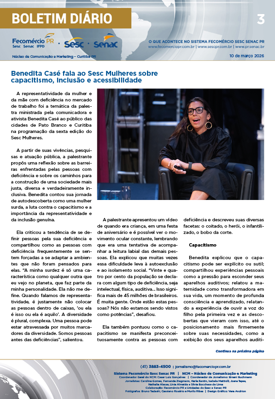 Boletim Diário – 10/03/2026 - 10/03/2026 | Fecomércio