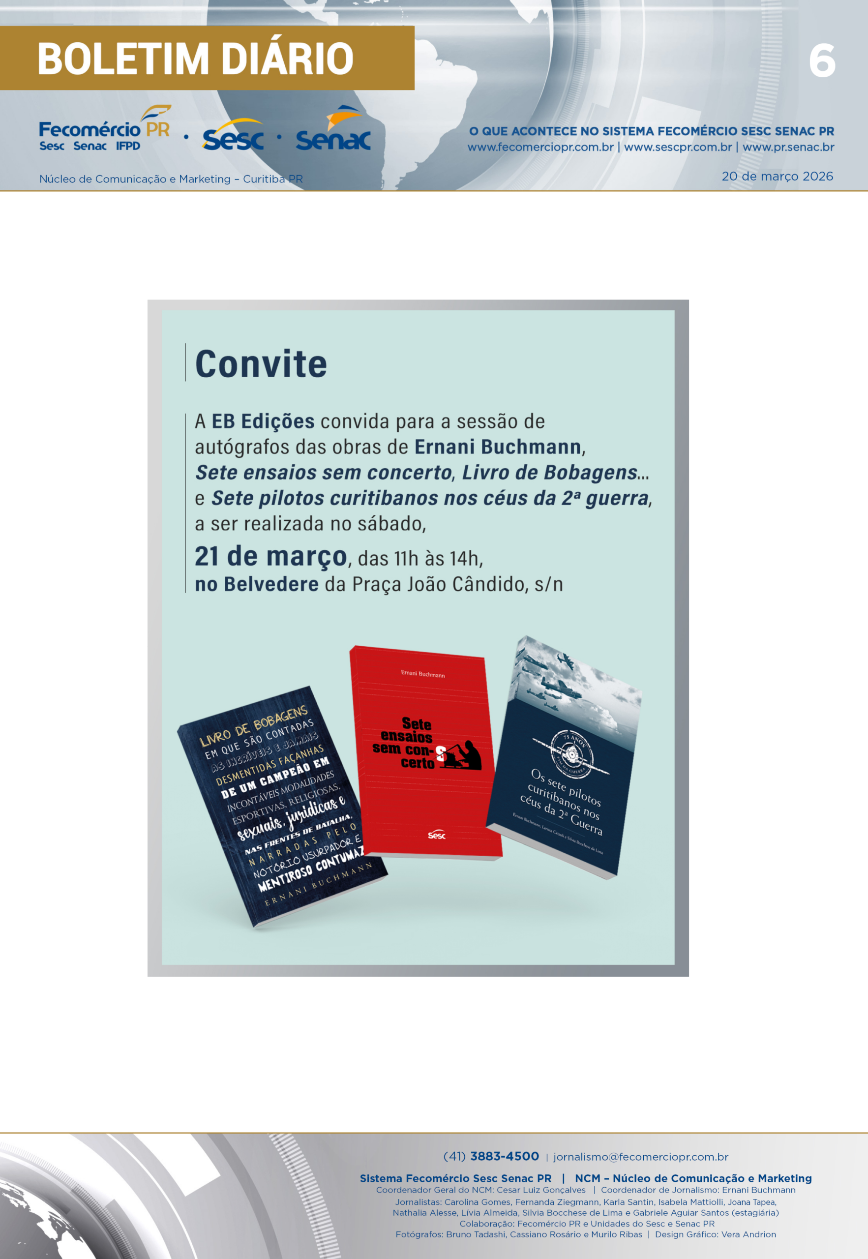 Boletim Diário | Fecomércio