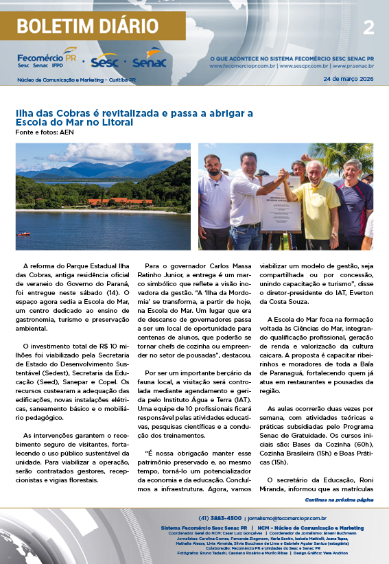 Boletim Diário | Fecomércio