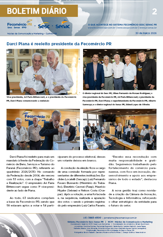 Boletim Diário | Fecomércio