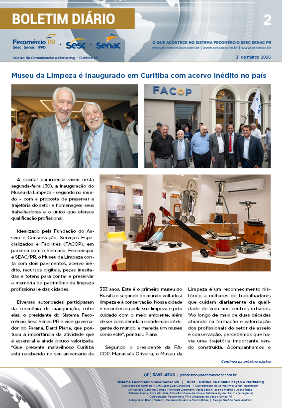 Boletim Diário | Fecomércio