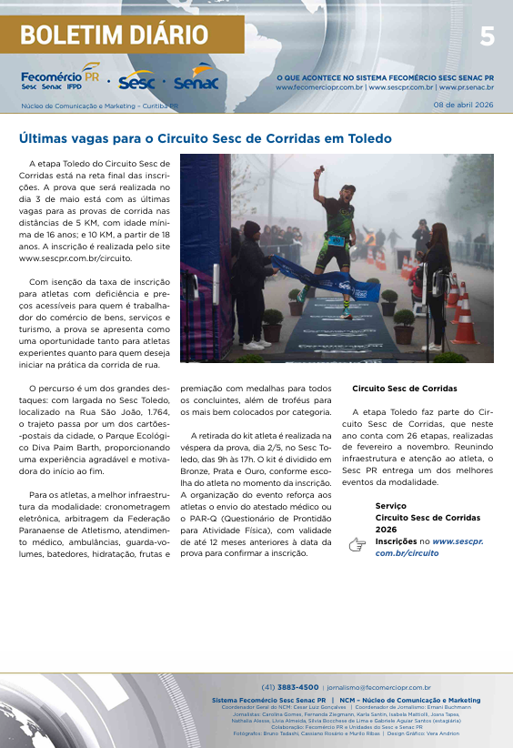 Boletim Diário | Fecomércio