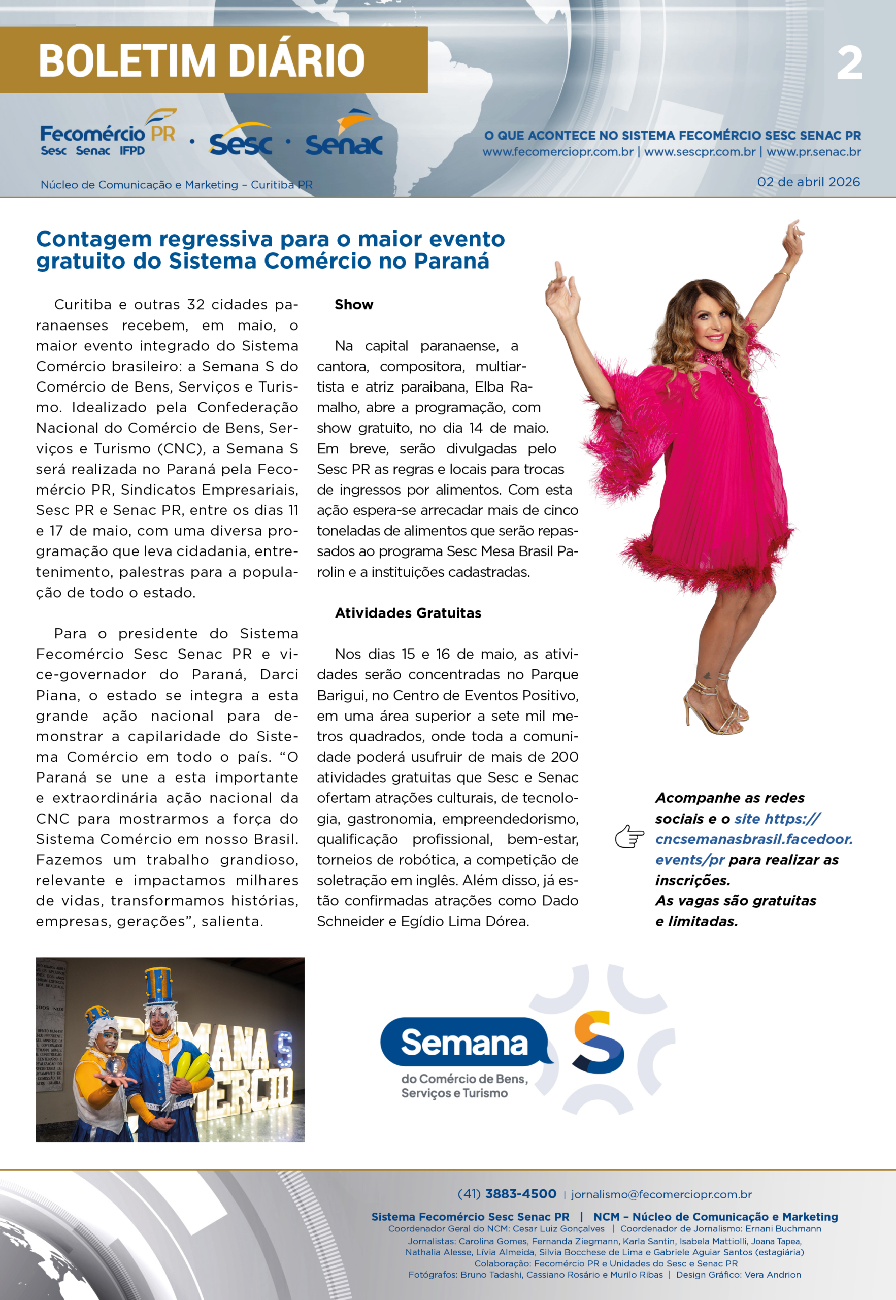 Boletim Diário | Fecomércio