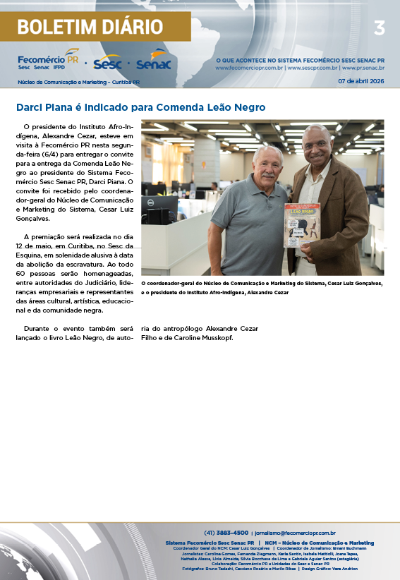 Boletim Diário | Fecomércio