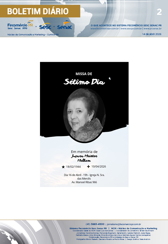 Boletim Diário | Fecomércio