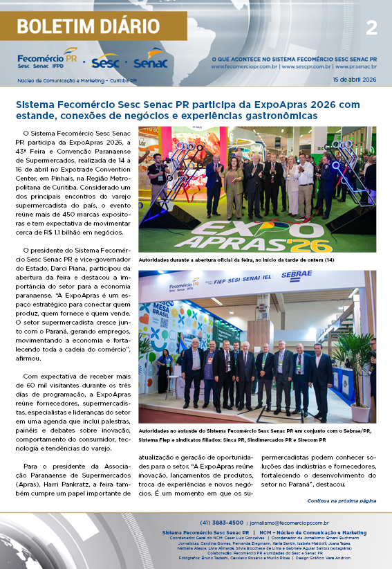 Boletim Diário | Fecomércio