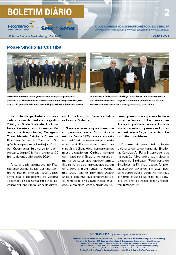 Boletim Diário | Fecomércio